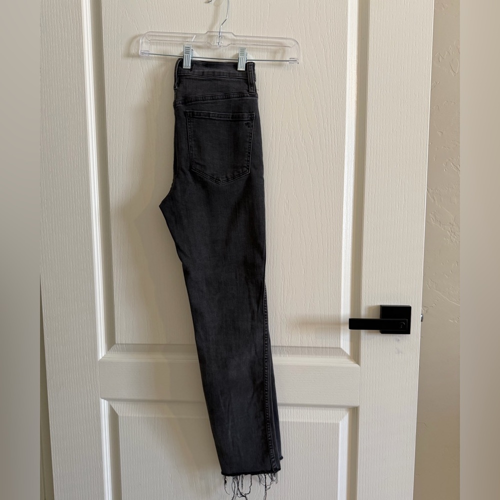 Madewell High-rise Stovepipe Vintage Black Wash Jeans